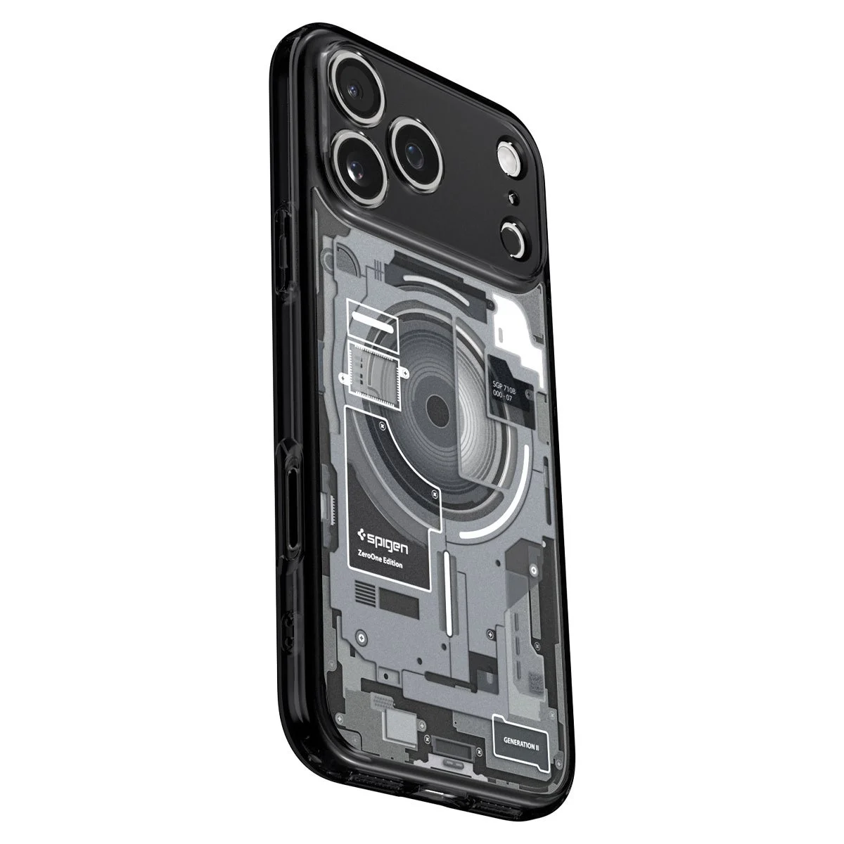 Ultra Hybrid MagFit Zero One Blackケースの内部デザイン