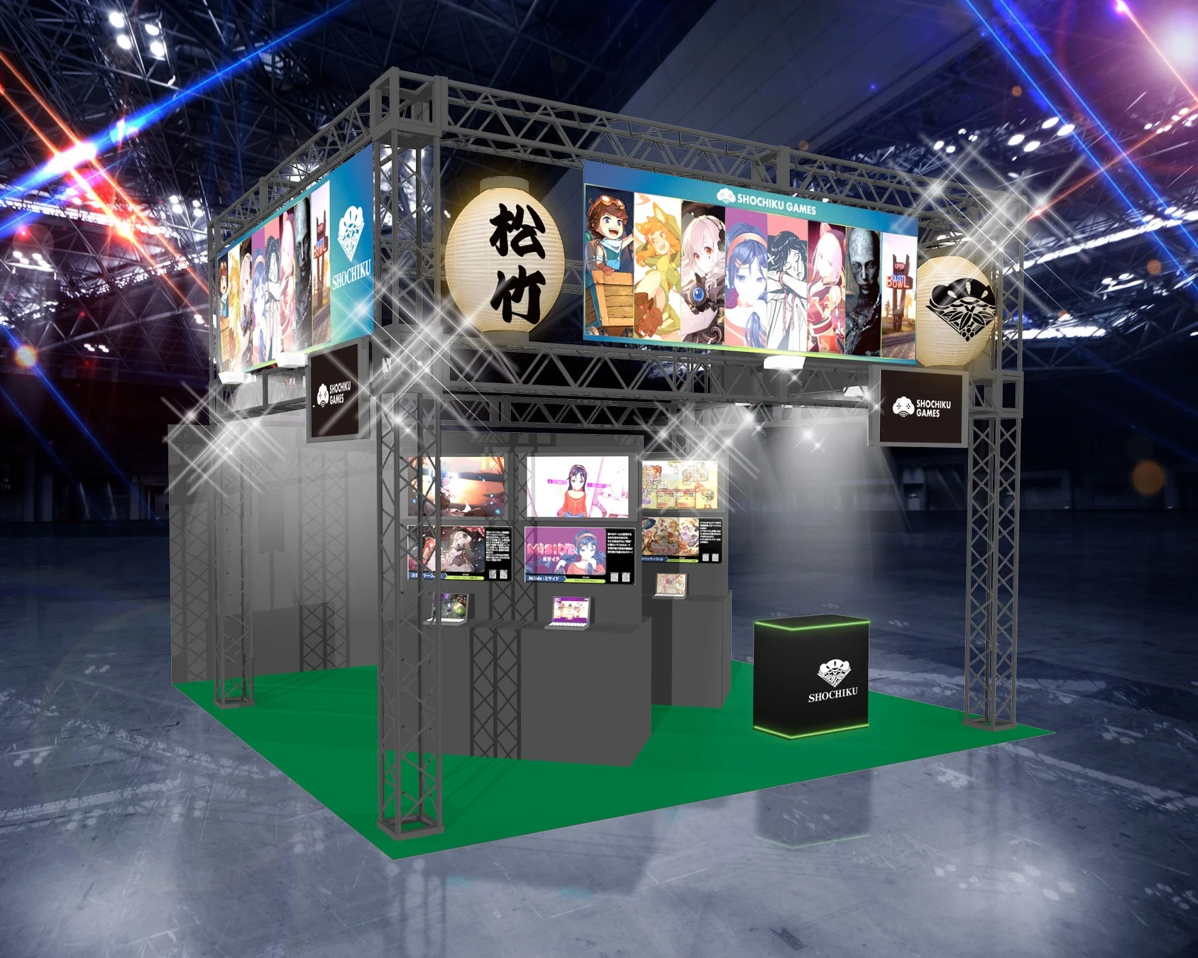 東京ゲームショウ2025松竹ゲームズブースのイメージ