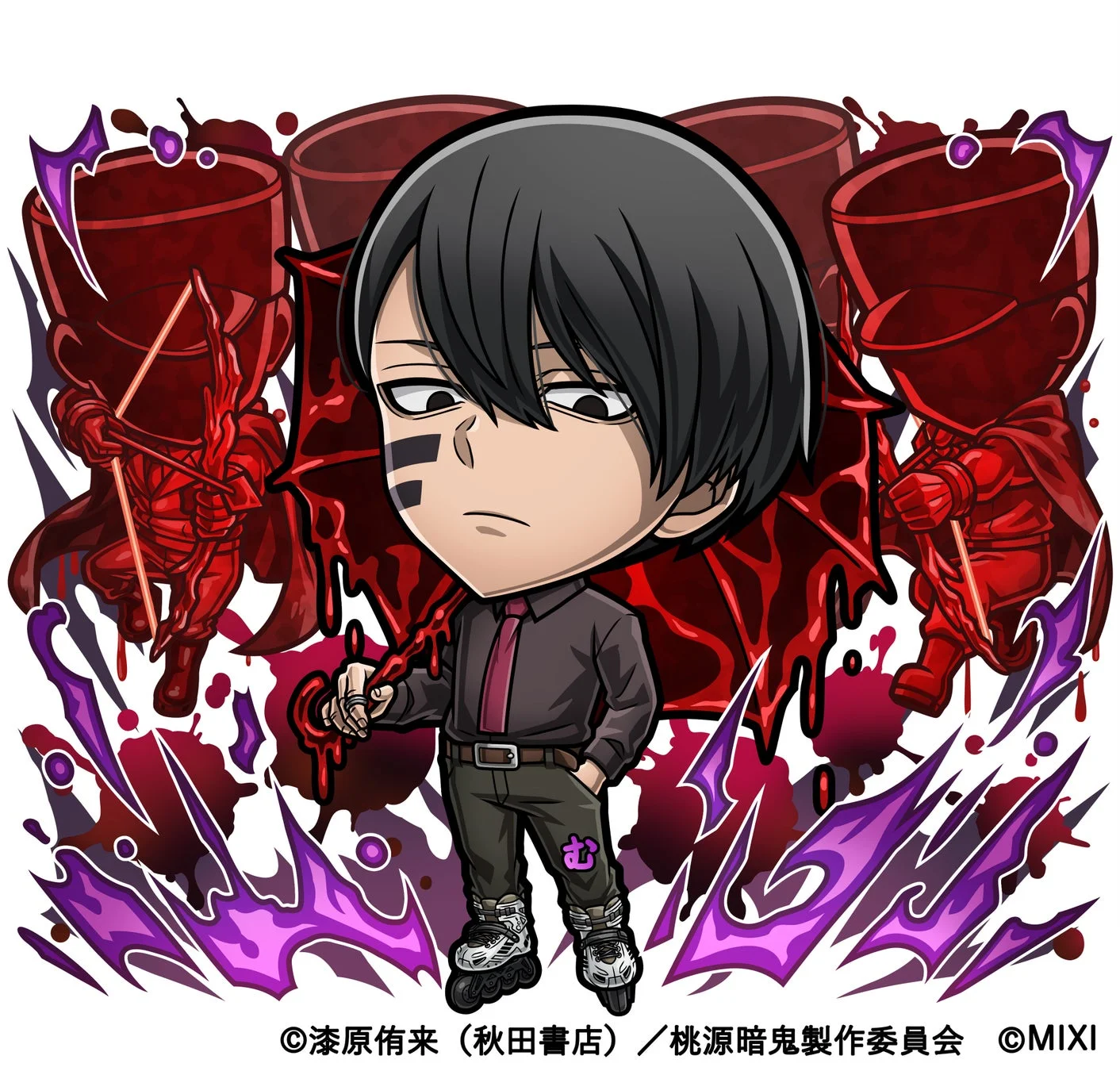 コトダマンコラボに登場する闇属性★6無陀野無人のキャラクター画像