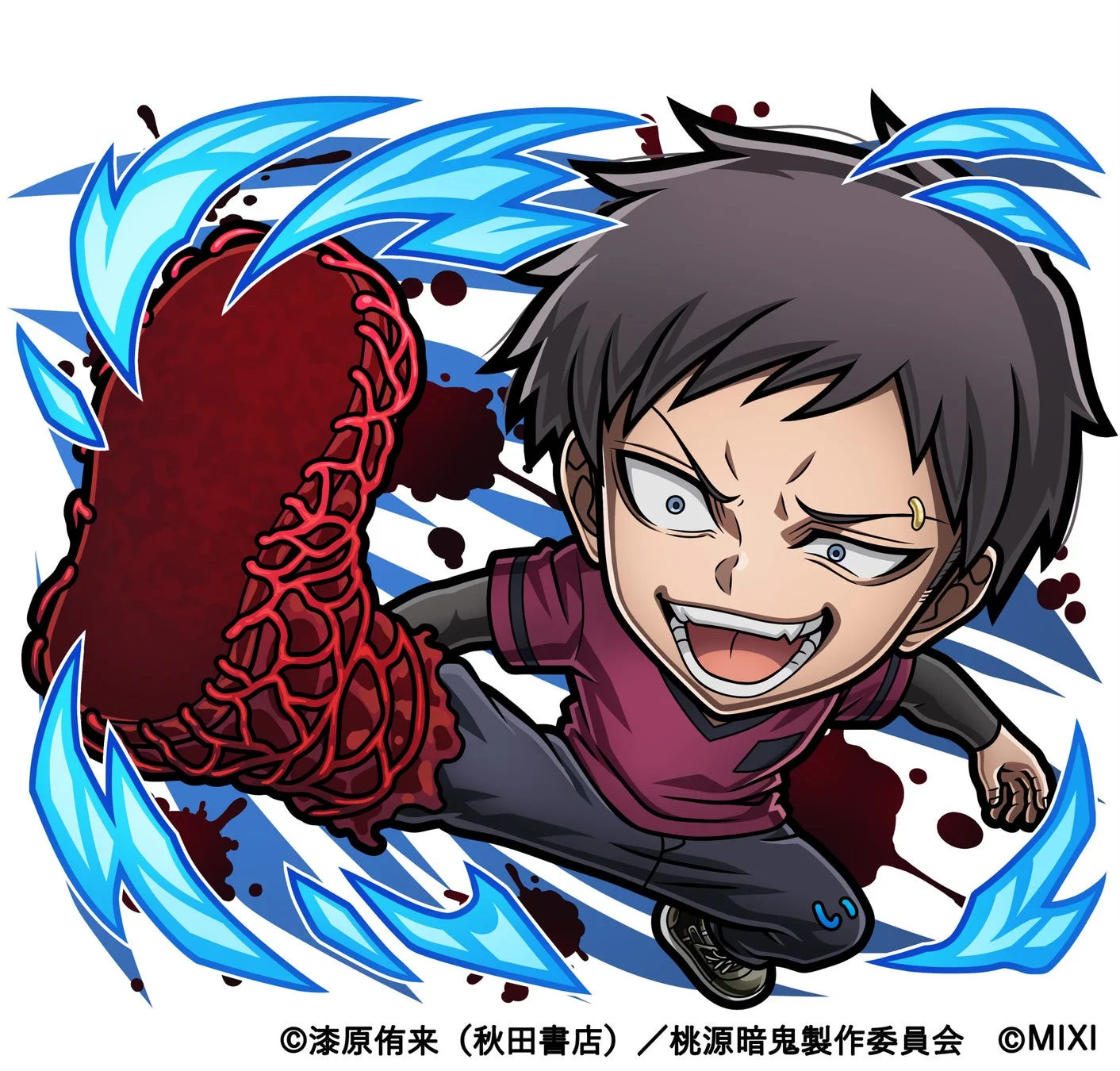 コトダマンコラボに登場する水属性★6矢颪碇のキャラクター画像