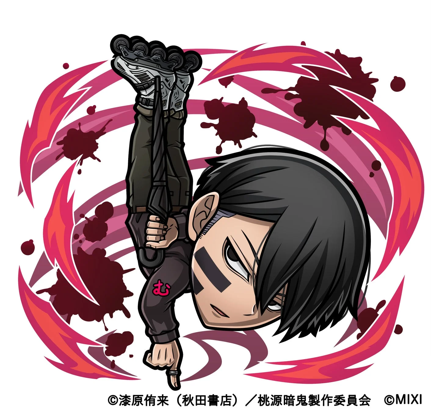 コトダマンコラボクエストに登場する火属性★6無陀野無人(鬼ごっこ)のキャラクター画像