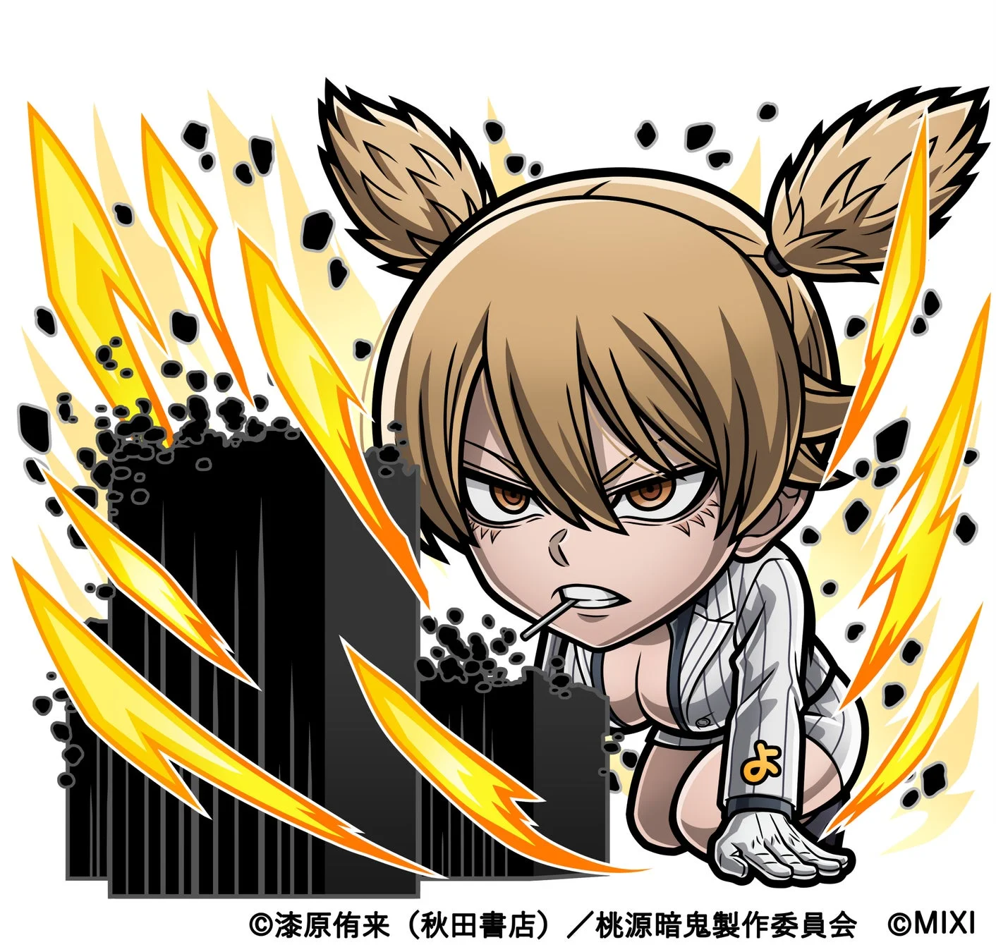 コトダマンコラボクエストに登場する光属性★6桃草蓬のキャラクター画像