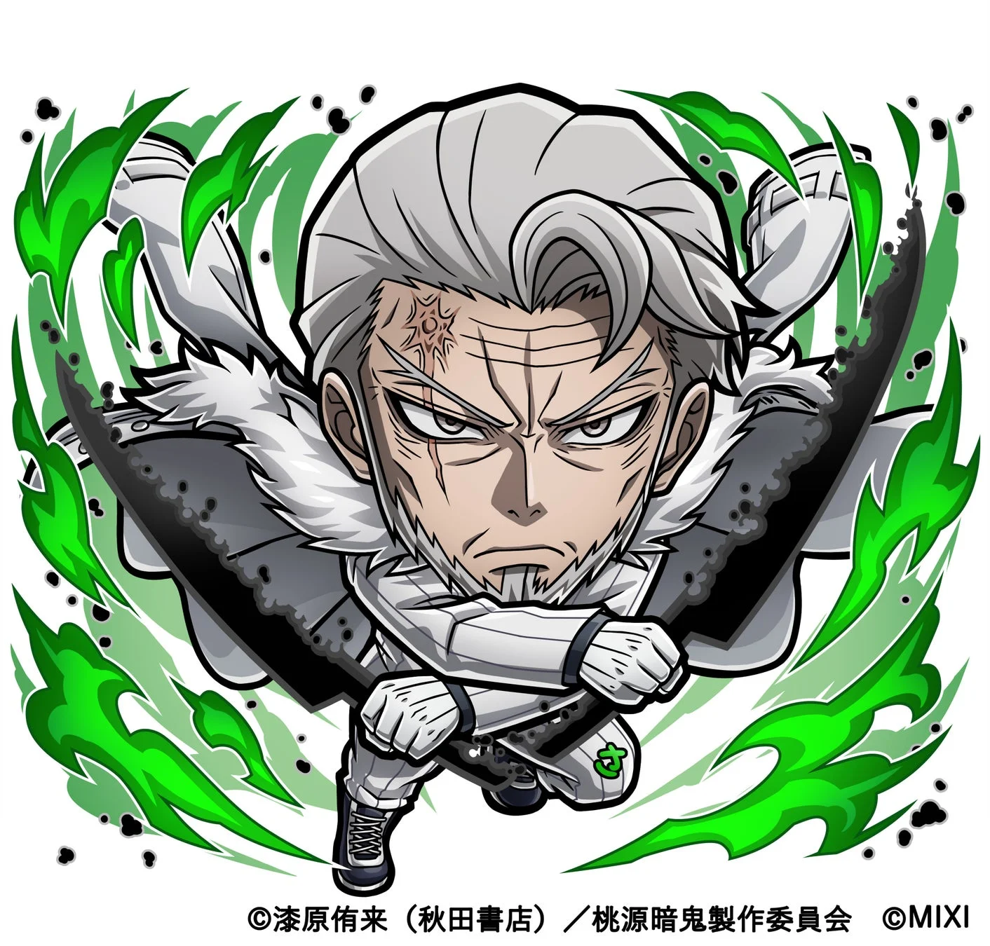 コトダマンコラボクエストに登場する木属性★6桃屋五月雨のキャラクター画像