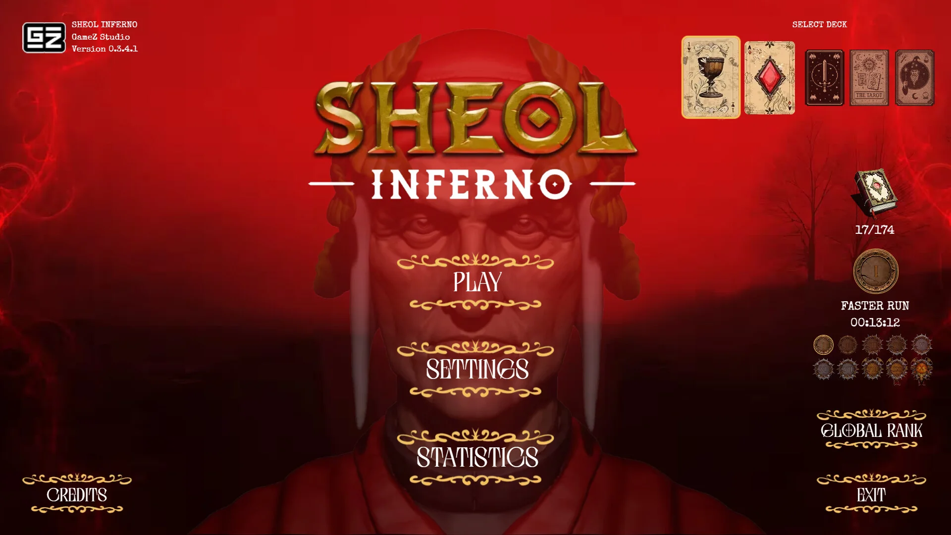 ダンテの地獄巡りローグライクカードゲーム『SHEOL INFERNO』。神曲の9つの地獄圏を舞台に、カードで悪魔と戦う