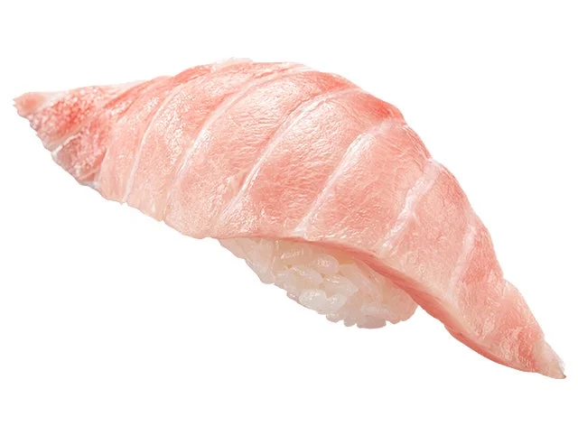 筋目が美しい『大切りみなみ鮪大とろ』の一貫。