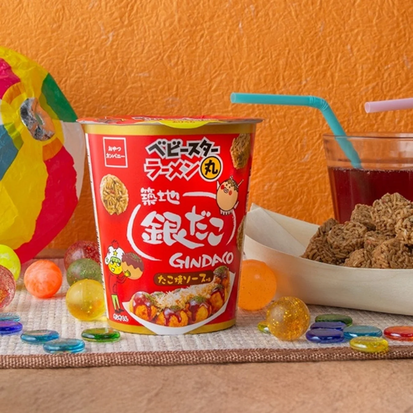 築地銀だこの味を再現！　ベビースターラーメン丸コラボ商品が期間限定発売
