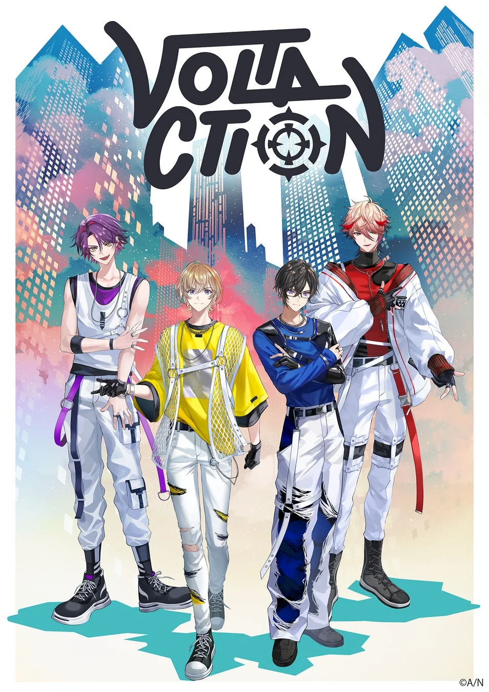 VOLTACTIONメンバーの全身イラスト