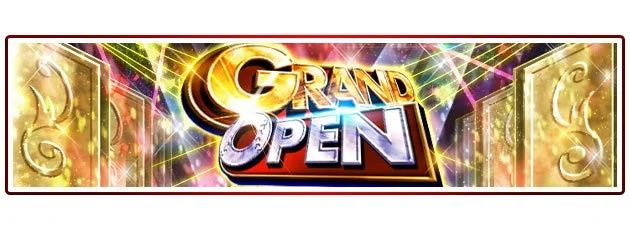 開幕記念限定選手「GRAND OPEN」のロゴ