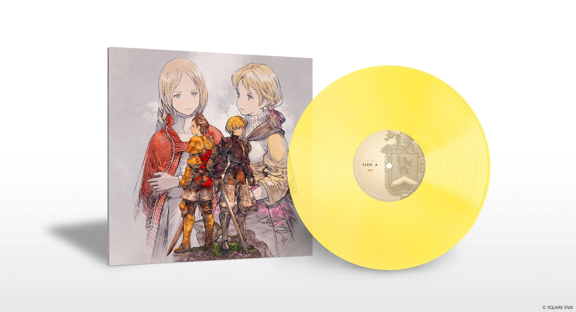 『FFタクティクス』オリジナルサウンドトラックのレコード盤