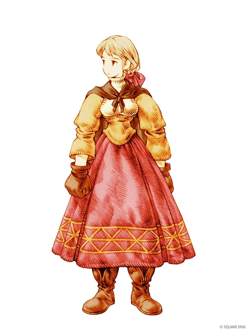 『ファイナルファンタジータクティクス』アルマのイラスト