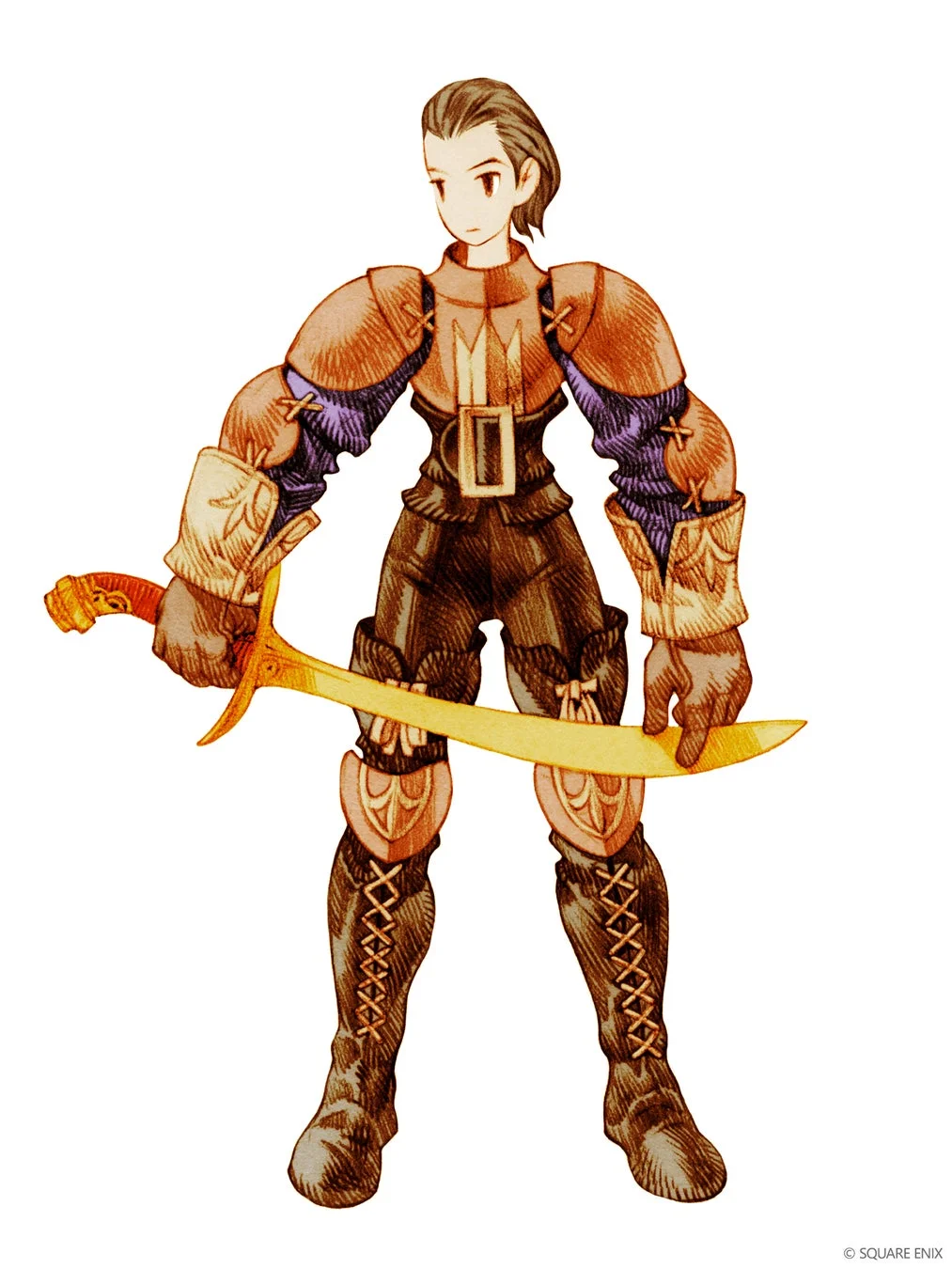 『ファイナルファンタジータクティクス』ディリータのイラスト