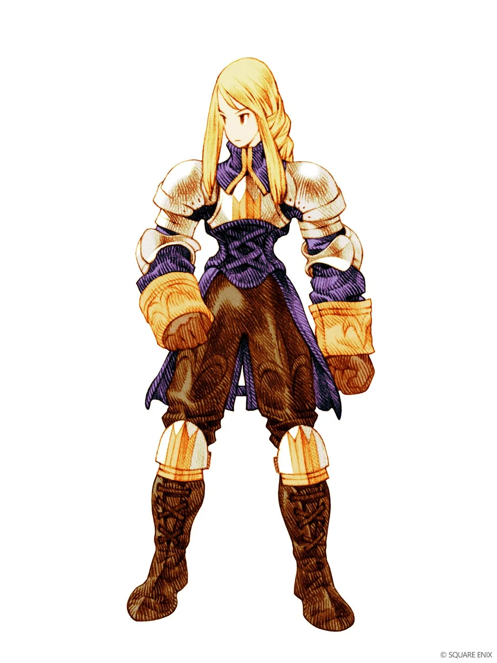 『ファイナルファンタジータクティクス』アグリアス・オークスのイラスト