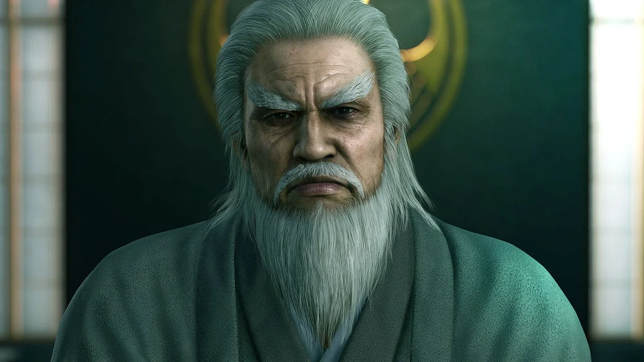 五代目近江連合会長 郷田仁のゲーム内顔アップ。