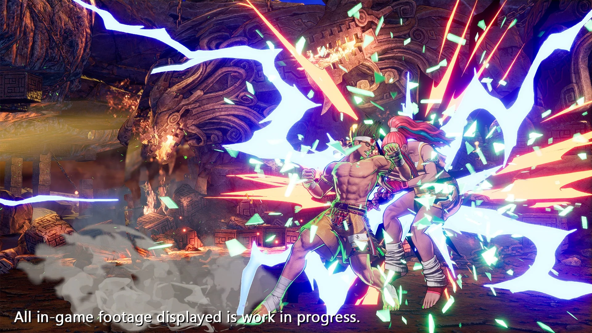 「ジョー・東」が強力な技を繰り出すゲームプレイ画面