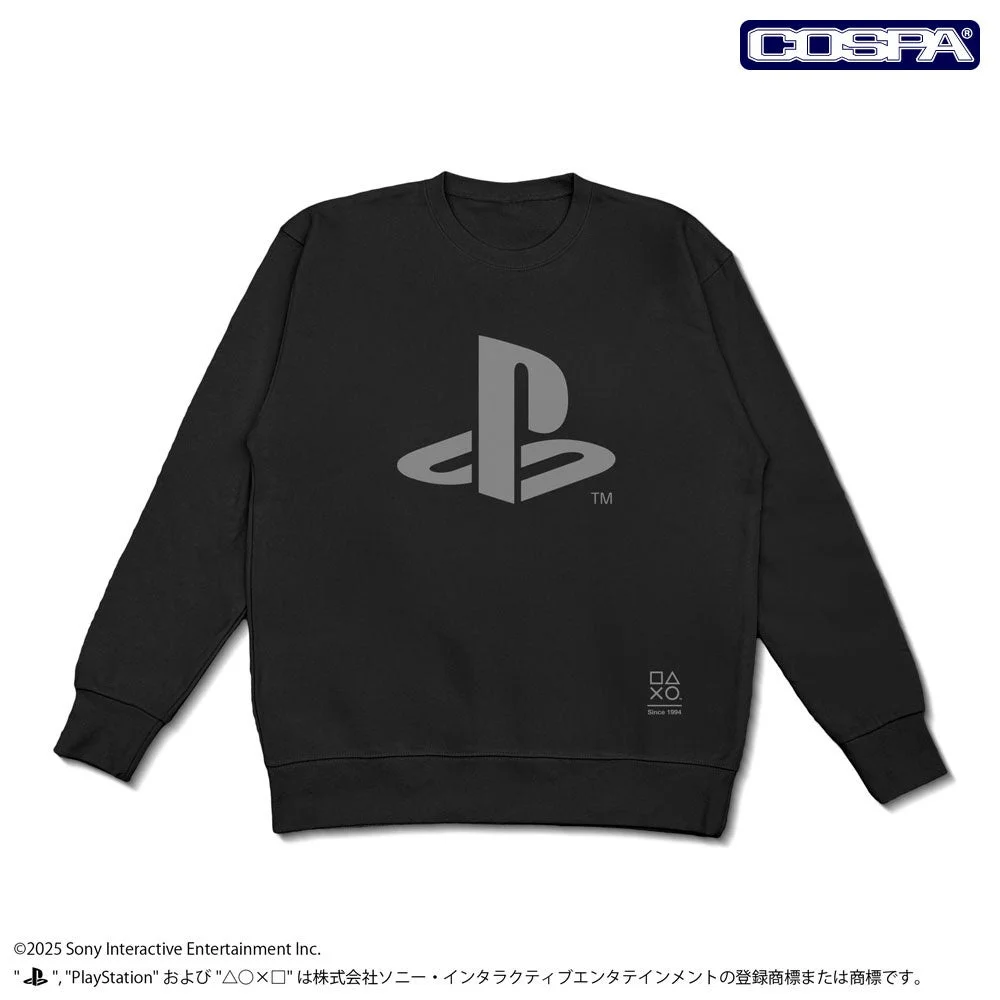 プレイステーションロゴ入り黒いトレーナー