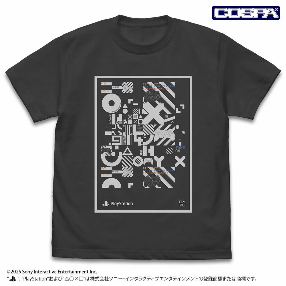 プレイステーションTypographic Lifeforms柄Tシャツ
