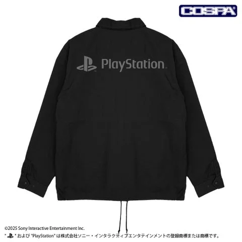 黒いプレイステーションT/Cコーチジャケット背面
