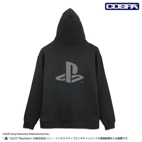プレイステーションジップパーカー黒の背面