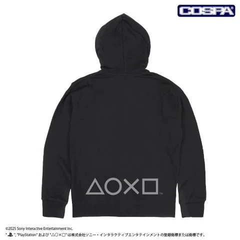 プレイステーションプルオーバーパーカー黒の背面