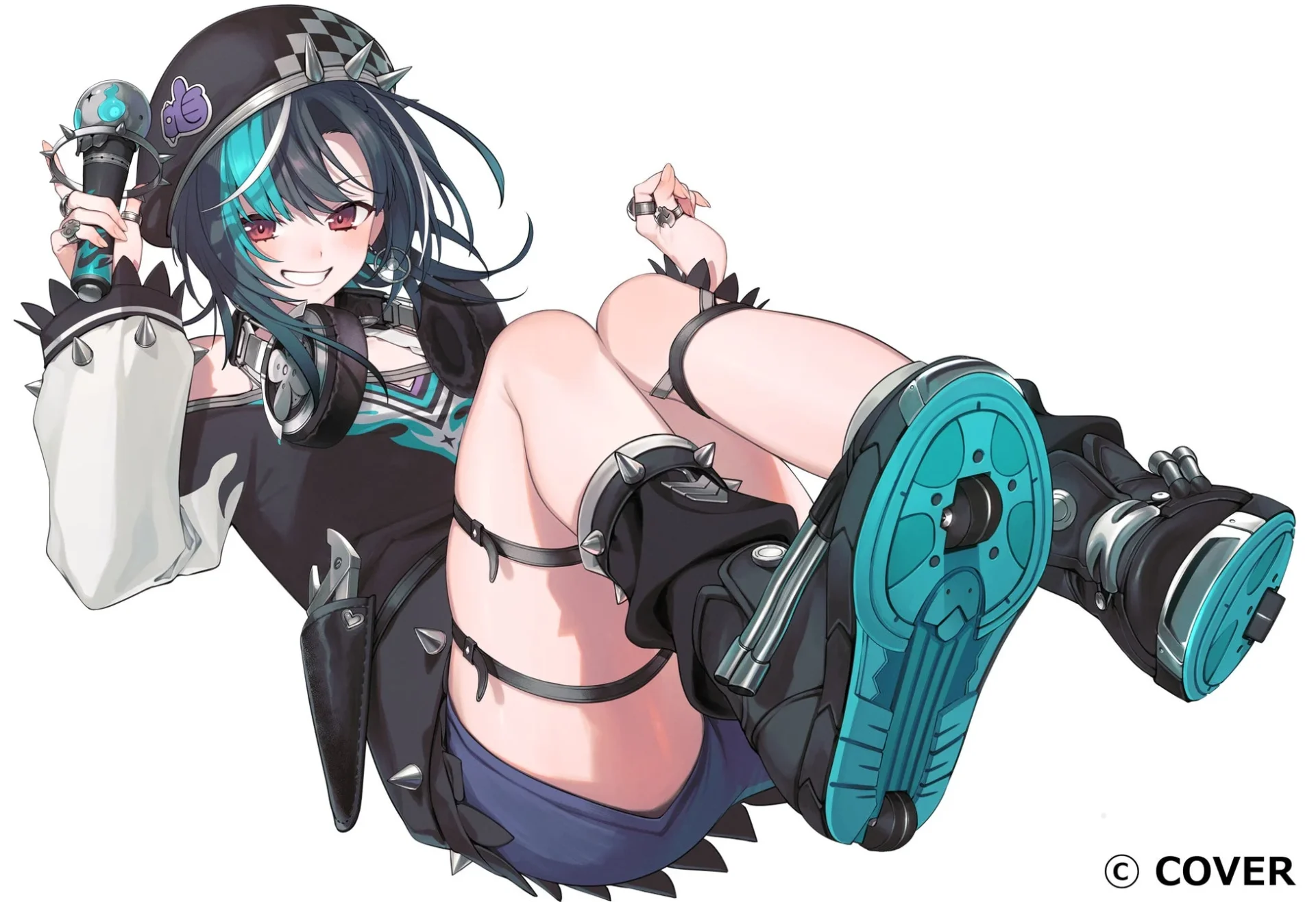 輪堂千速さんの躍動感ある全身イラスト
