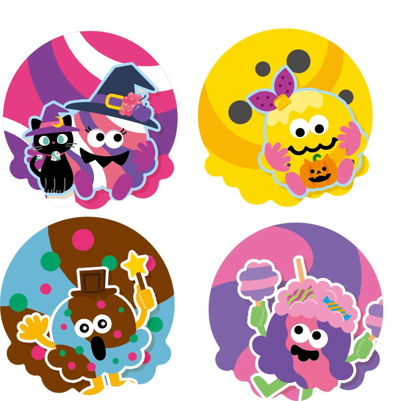 サーティワン ハロウィンキャラクターのポイントシールイメージ