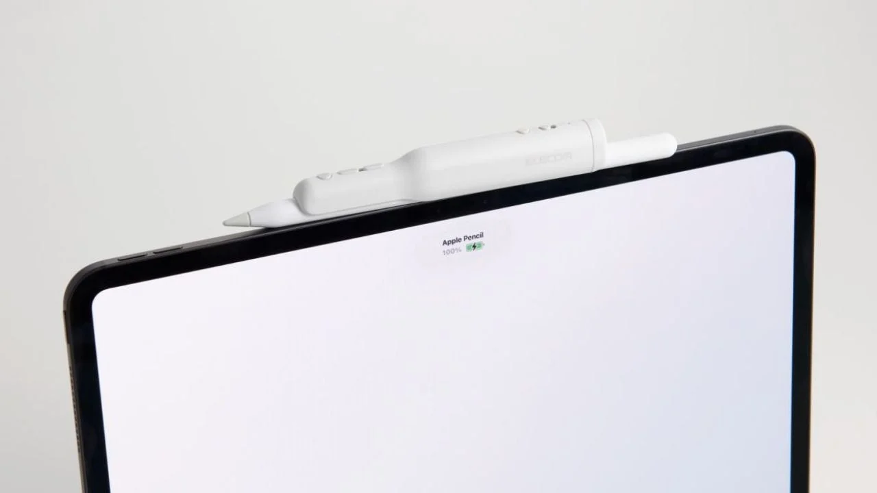 ショートカットグリップを装着したままApple Pencilを充電