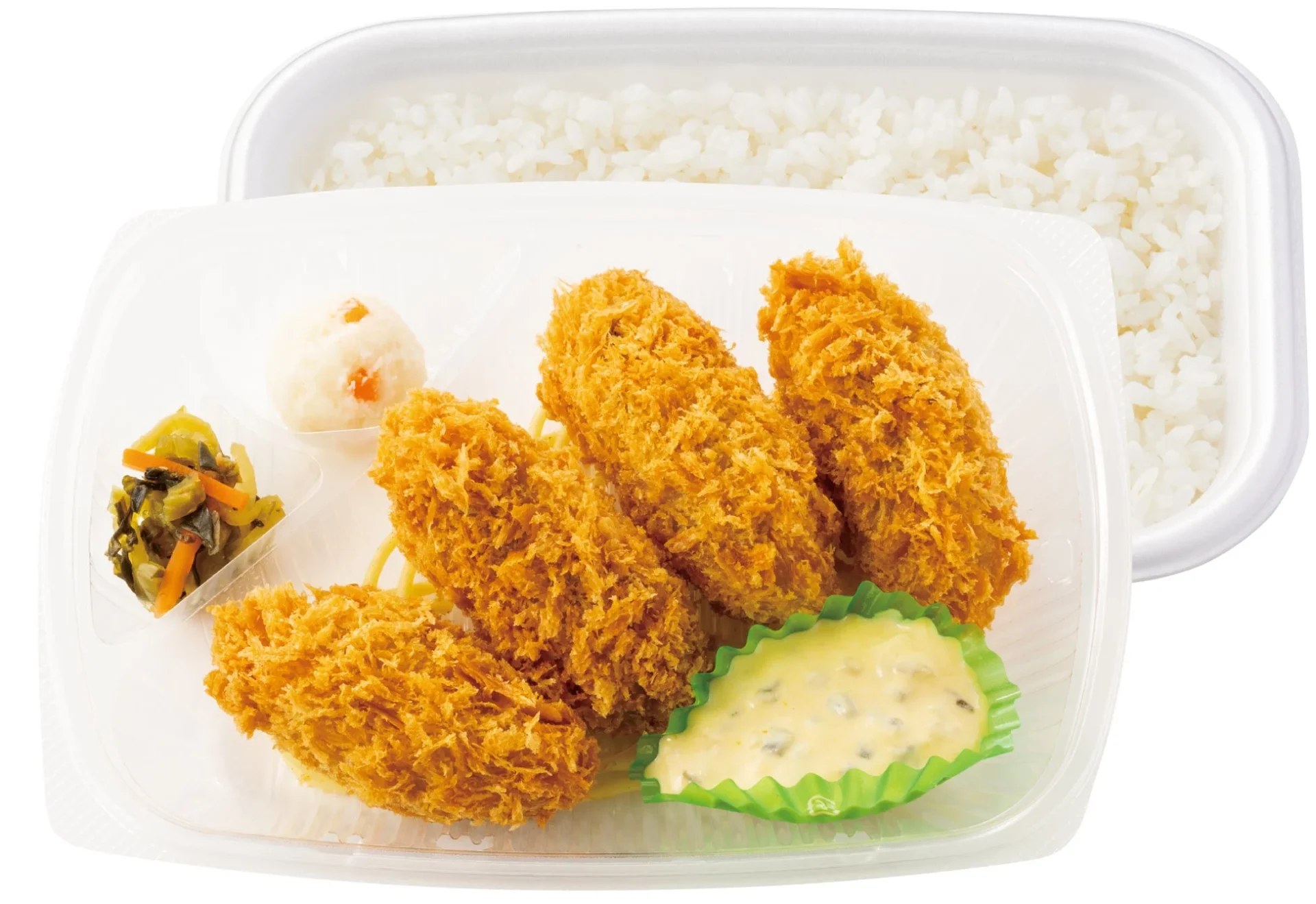 ほっともっと 4コ入り カキフライ弁当
