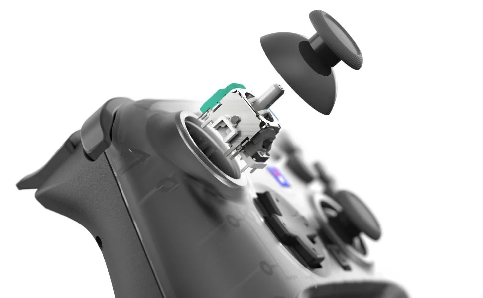 ワイヤレスホリパッド TURBOに採用されたTMRスティックの構造