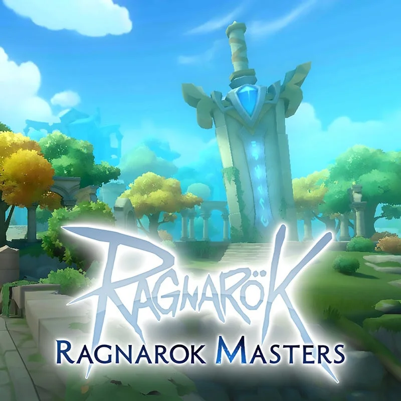ラグナロク マスターズのロゴとゲーム背景