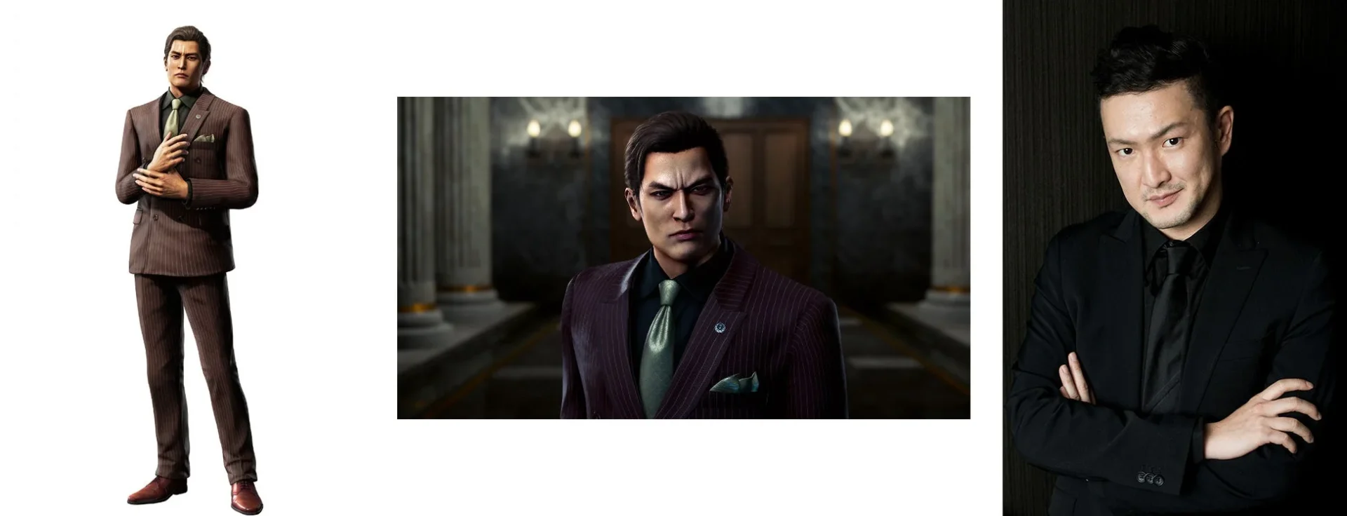 峯義孝のキャラクターモデルと演じる中村獅童氏