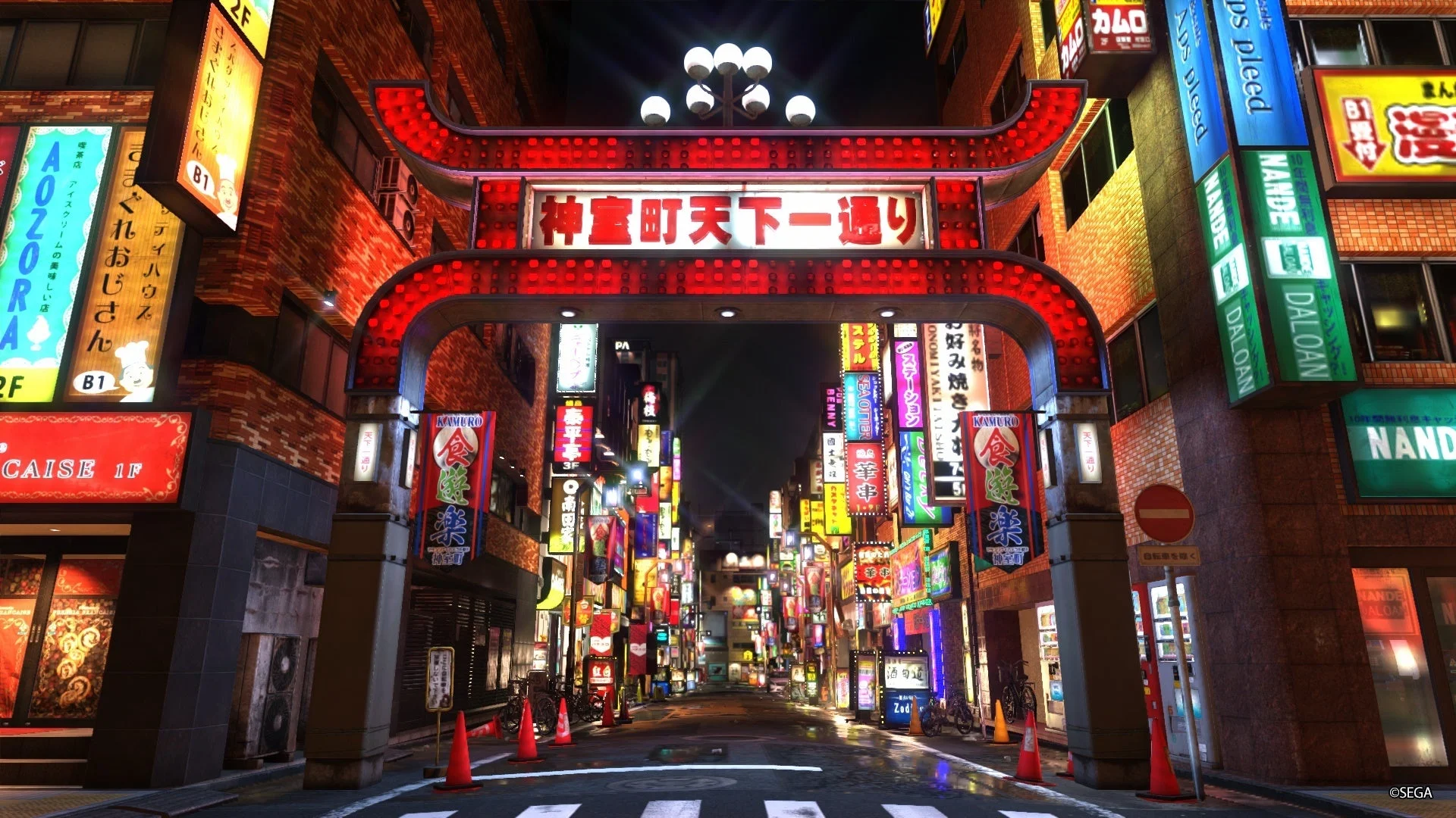 龍が如くシリーズに登場する神室町天下一通りゲート