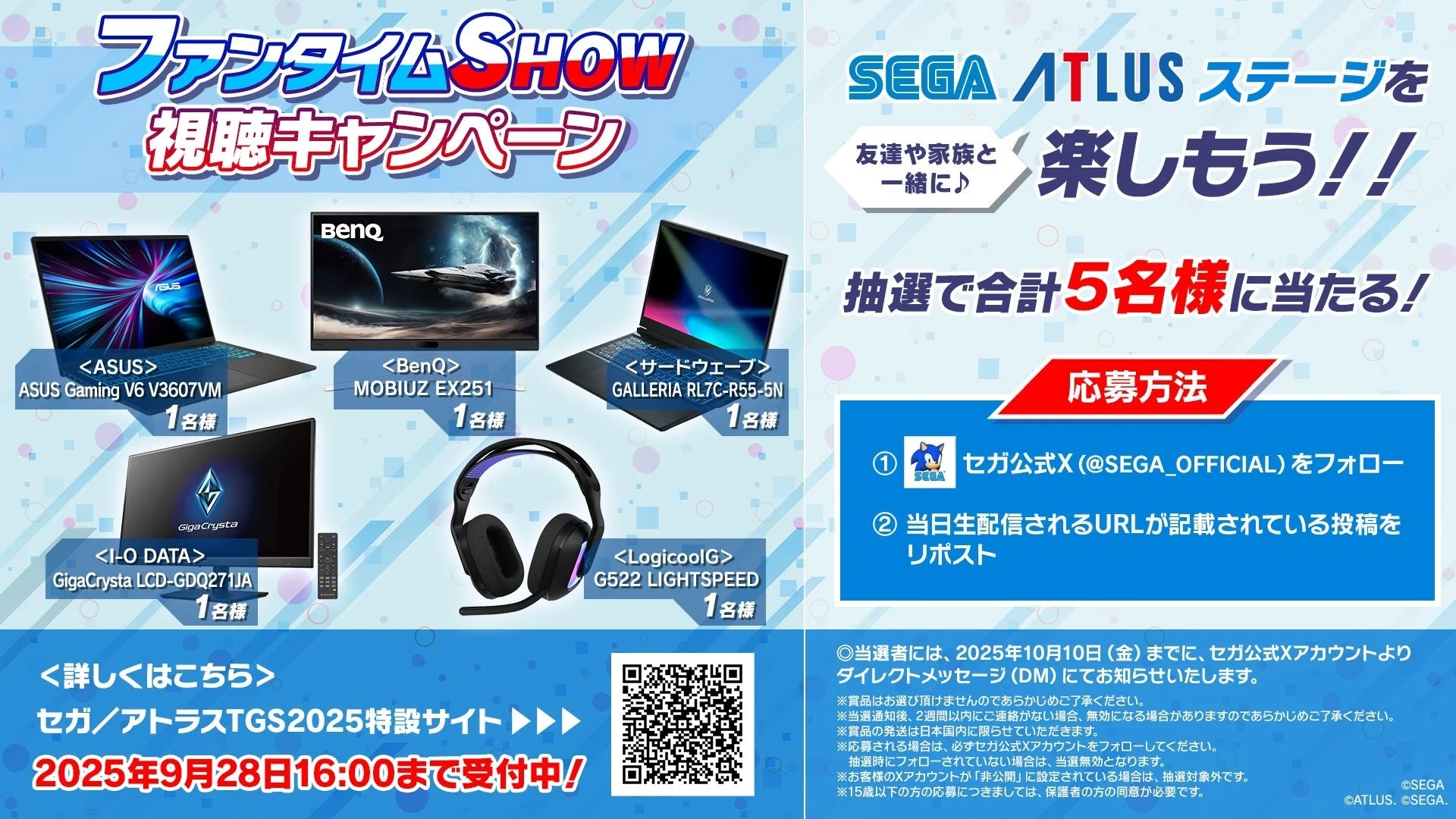 ファンタイムSHOW視聴キャンペーンの賞品と応募方法