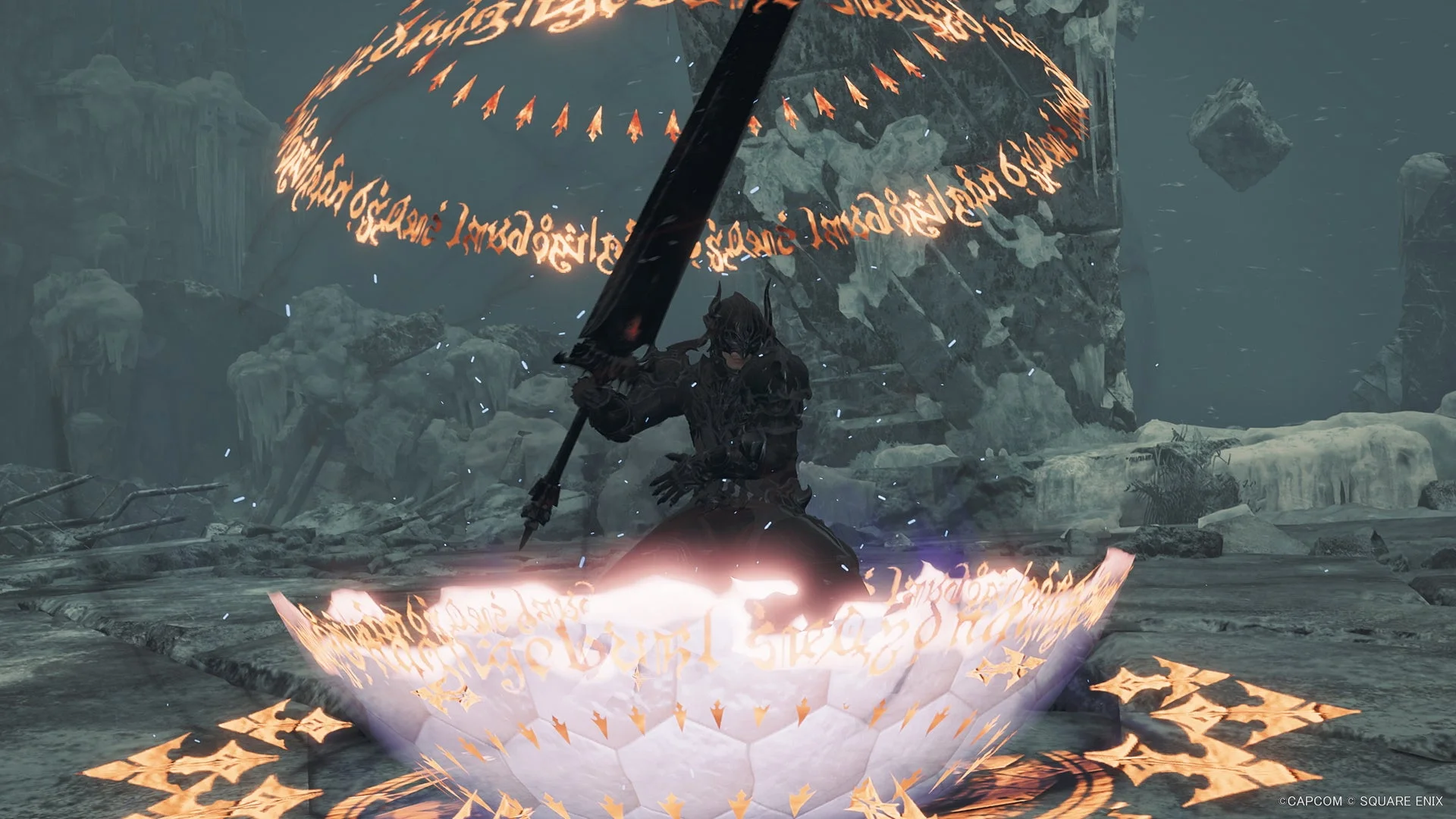 暗黒騎士の特殊アクション「ブラックナイト」発動