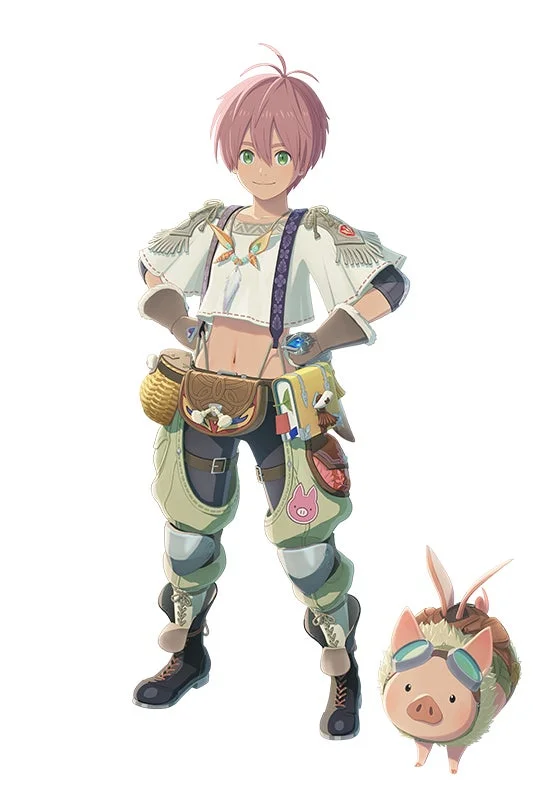 新人レンジャー「ティオ」とプーギーのキャラクターイラスト