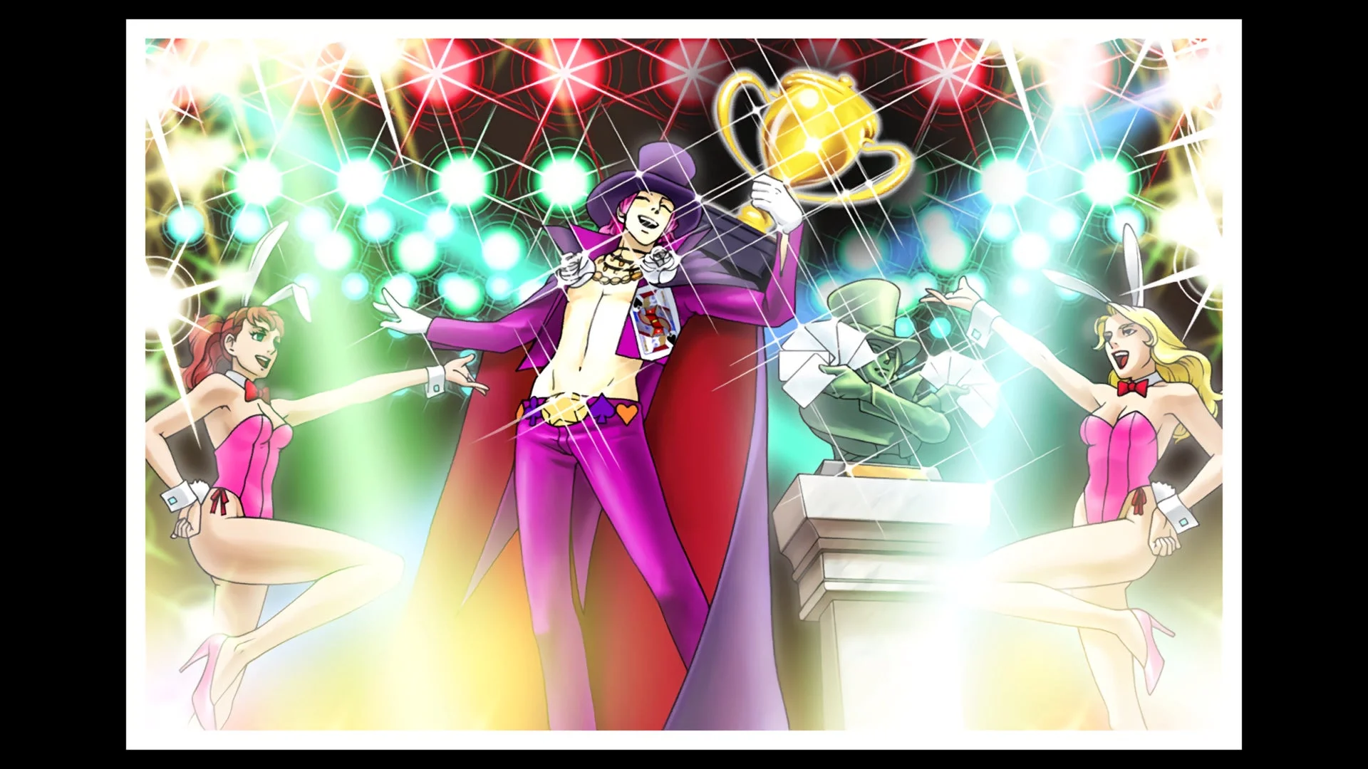 アートファイルに収録されているゲーム中の華やかなイベントシーンイラスト