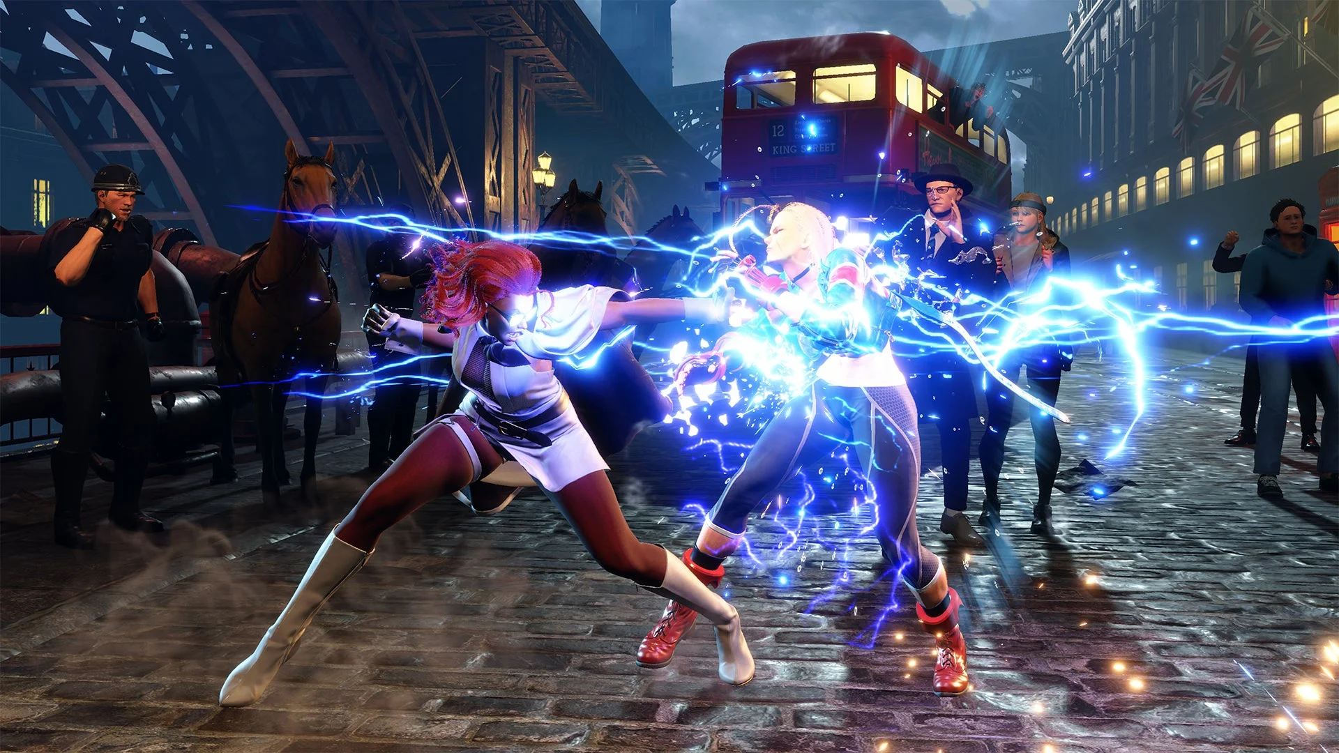C.ヴァイパーの電撃技「サンダースラップ」のゲームプレイ画面