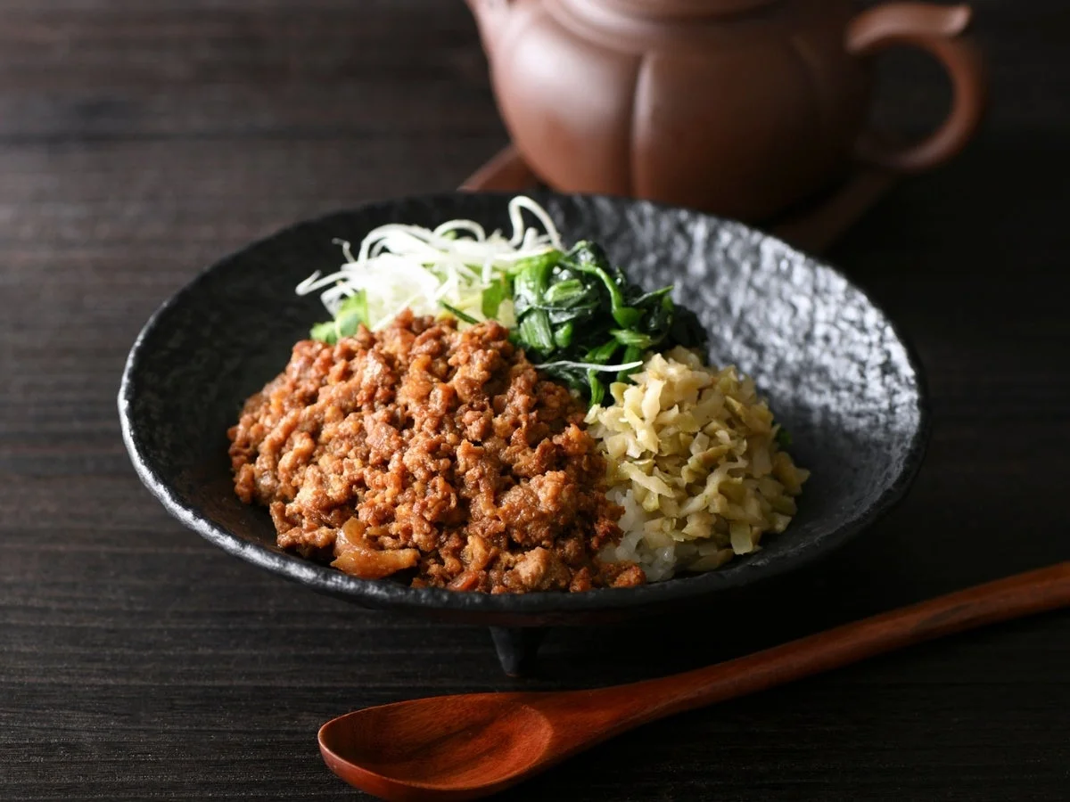 台湾グルメフェアで提供される魯肉飯（ルーローハン）
