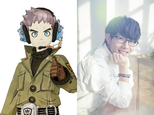 ネイサン・グリース役の豊永利行さんとキャラクターイラスト