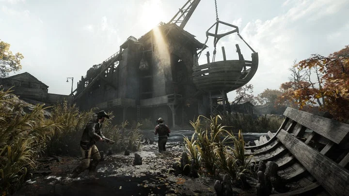 『Hunt: Showdown 1896』の湿地帯マップ風景