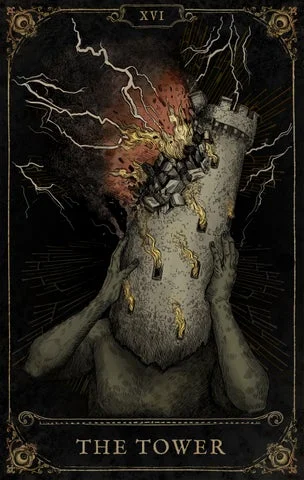タロットカード「THE TOWER」