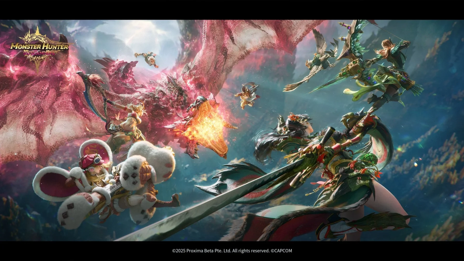 『モンスターハンターアウトランダーズ』のメインビジュアル