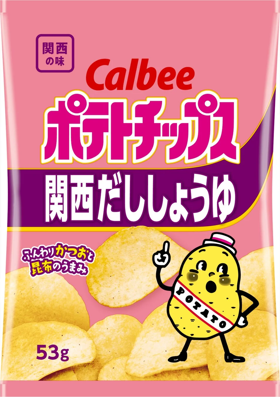 ポテトチップス関西だししょうゆのパッケージ