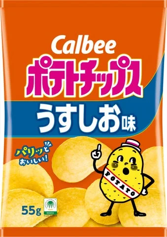 ポテトチップスうすしお味の通常パッケージ