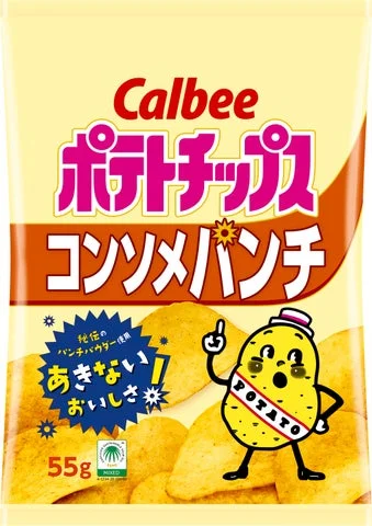 ポテトチップスコンソメパンチの通常パッケージ