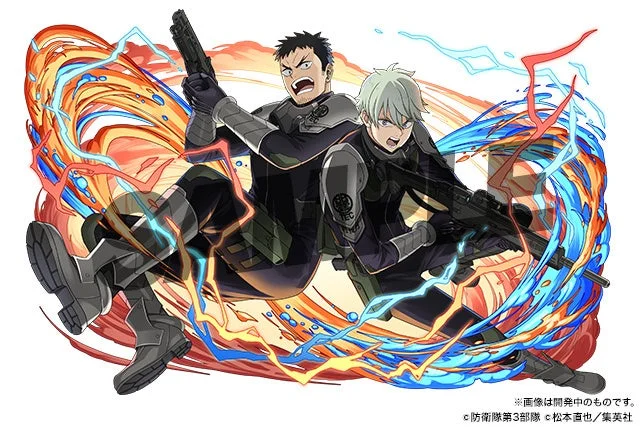 パズドラコラボキャラ『日比野カフカ＆市川レノ』のイラスト