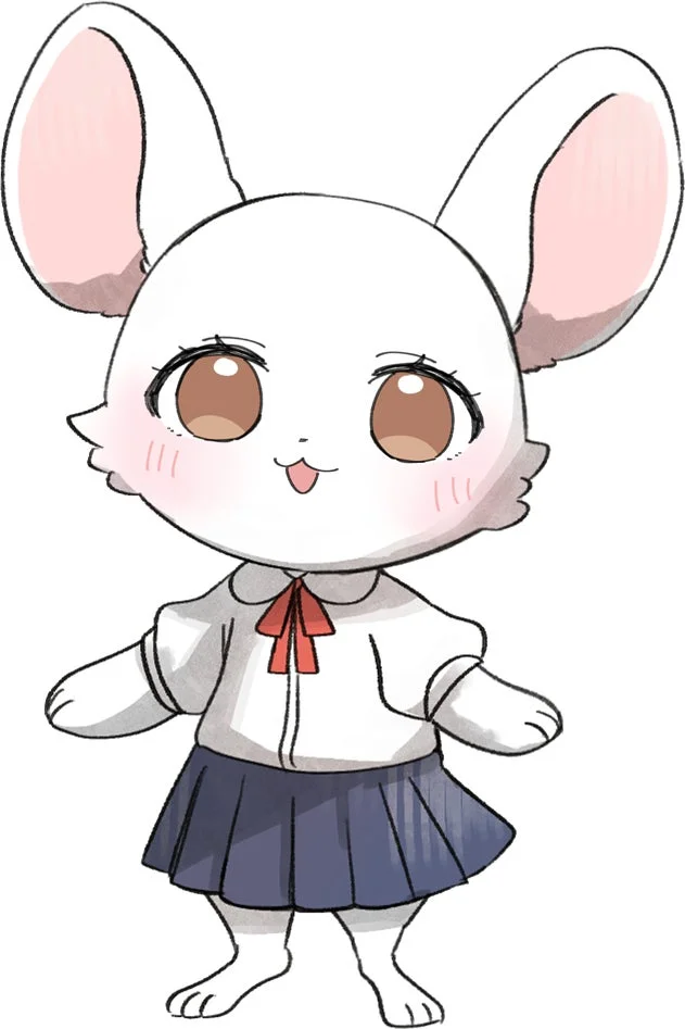 AIキャラクター「ミサキ」の全身イラスト