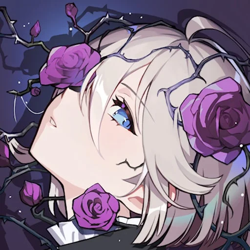 カオスゼロナイトメアの白い髪の女性キャラクターイラスト