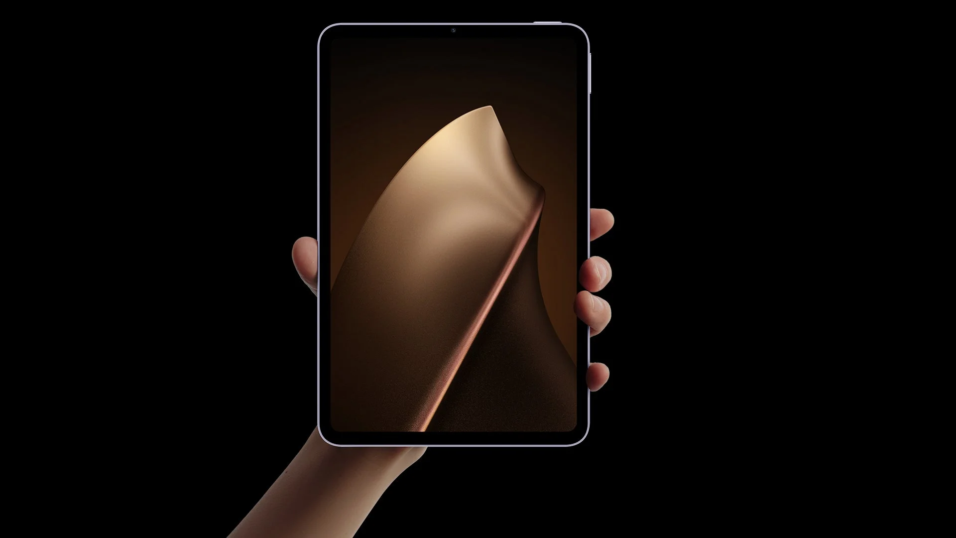手に持たれたXiaomi Pad Miniの鮮やかなディスプレイ
