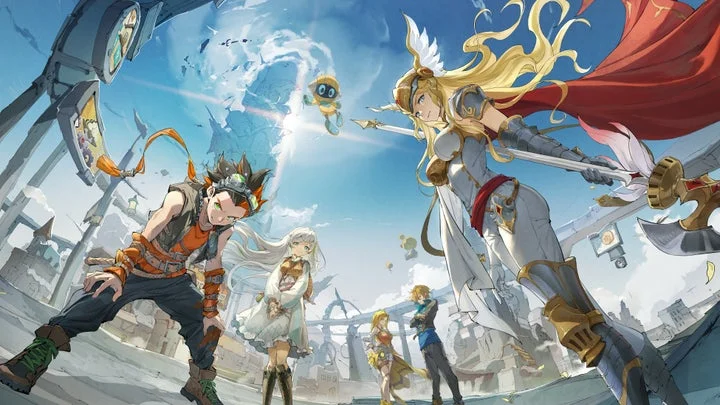 スマートフォン向けRPG『unVEIL the world』のメインビジュアル