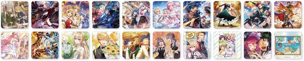 コラボドリンク特典のオリジナルアクリルコースター全20種